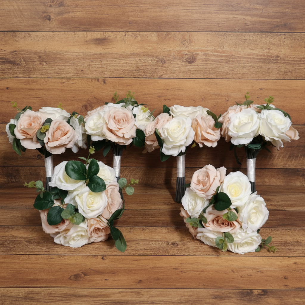 Table runner on wood