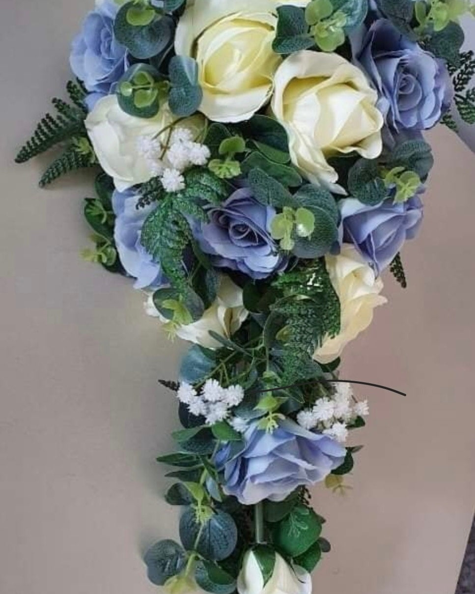 Florence | Silk Rose & Gypsophila Artificial Wedding Bouquet