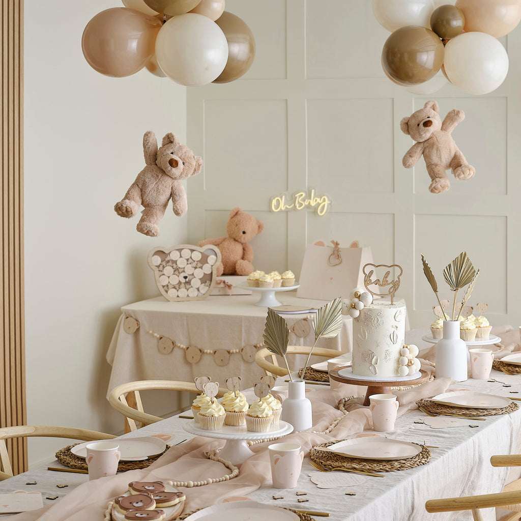 Teddy Bear Baby Shower Prediction Game Cards