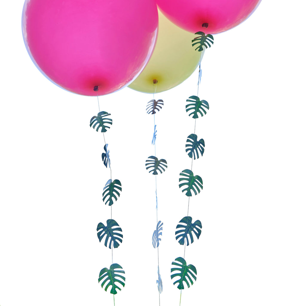 Palm Leaf Hawaiian Tiki Balloon Tails Decoration