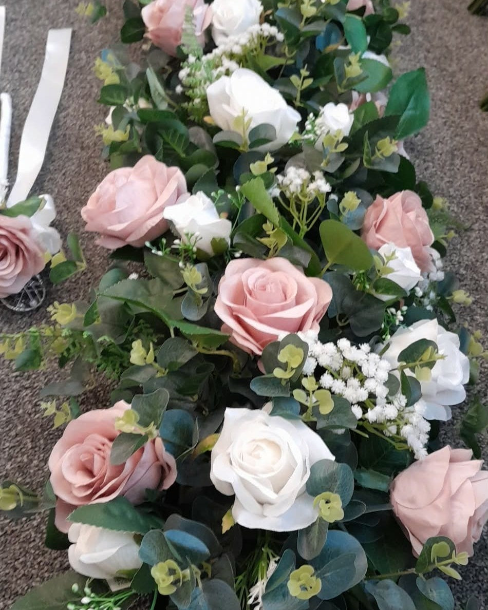 Florence | Silk Rose & Gypsophila Artificial Wedding Bouquet