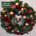 Vespera wreath with delivery badge
