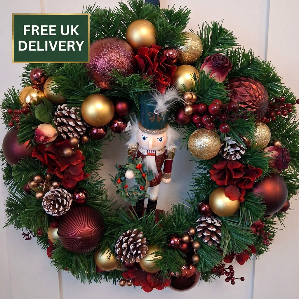 Vespera wreath with delivery badge