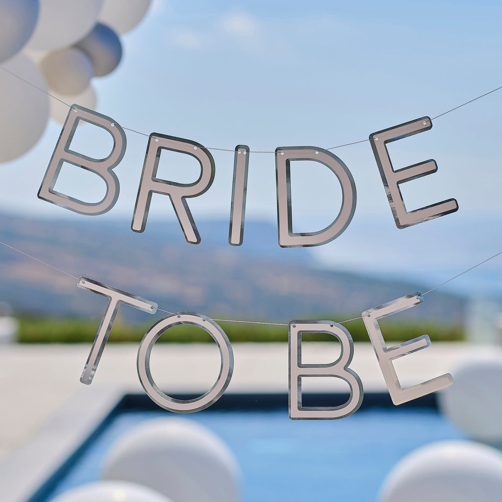 Silver Bride To Be Hen Party Bunting- 5 Inner Pack