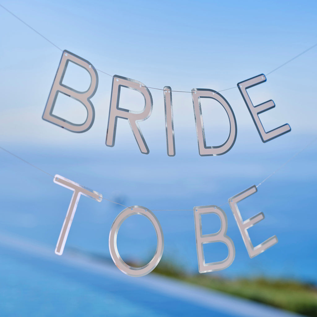 Silver Bride To Be Hen Party Bunting- 5 Inner Pack