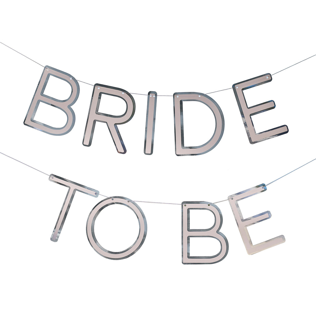 Silver Bride To Be Hen Party Bunting- 5 Inner Pack