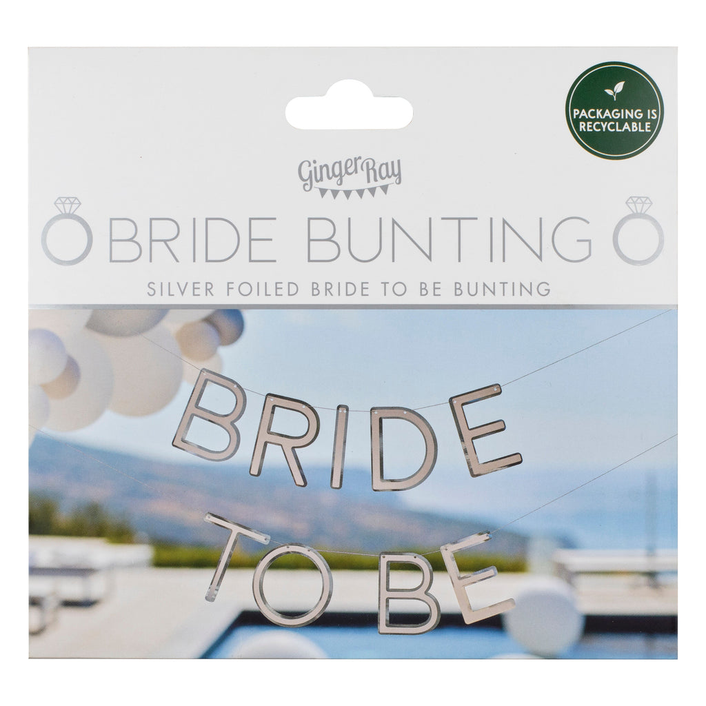 Silver Bride To Be Hen Party Bunting