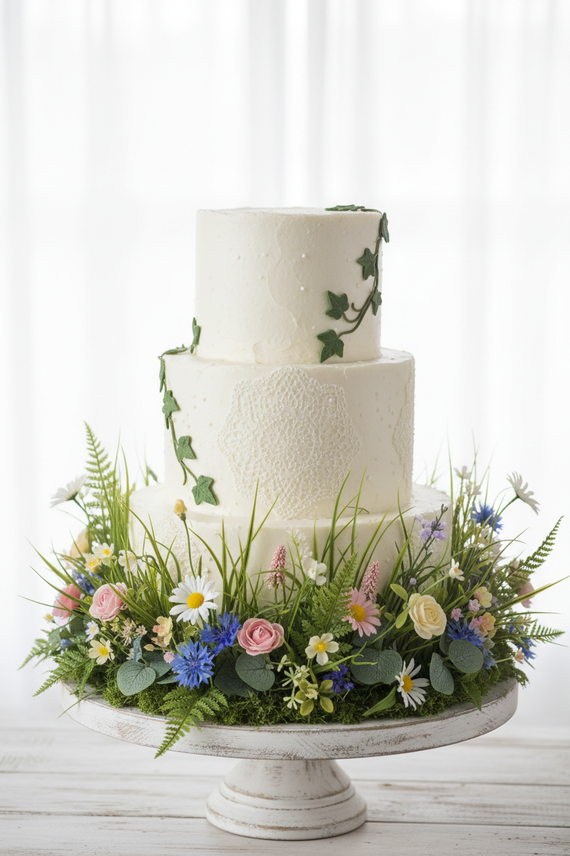 Wedding Cake Meadow Decoration